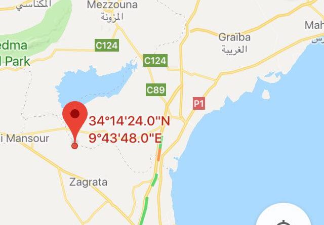 Gabés: Leichtes Erdbeben (M3,62) bei Menzel El Habib