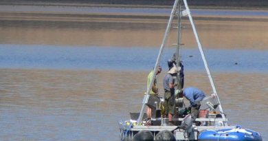 Das internationale Forschungsteam während der geowissenschaftlichen Feldkampagne am Sidi-Ali-See im Mittleren Atlas Marokkos. Foto: Arbeitsgruppe Physische Geographie/Universität Leipzig