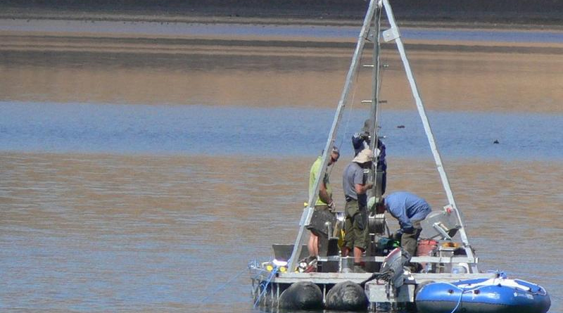 Das internationale Forschungsteam während der geowissenschaftlichen Feldkampagne am Sidi-Ali-See im Mittleren Atlas Marokkos. Foto: Arbeitsgruppe Physische Geographie/Universität Leipzig
