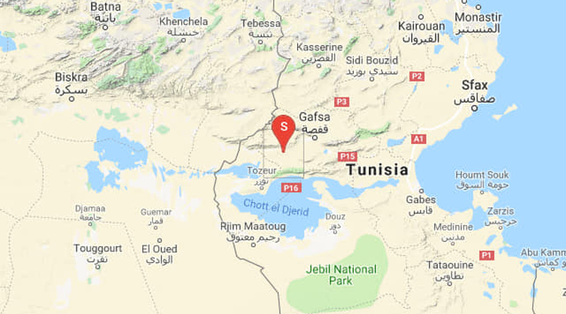 Zweites Erdbeben bei Métlaoui im Gouvernorat Gafsa (M3,19)