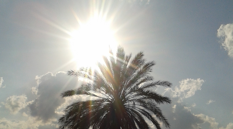 Wetterberuhigung und sonnig