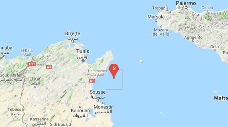 Leichtes Erdbeben im Golf von Hammamet