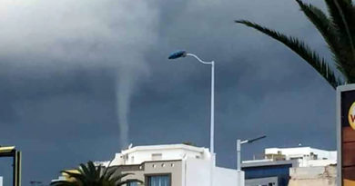 Windhose in Monastir - Titelbild: Monastir News