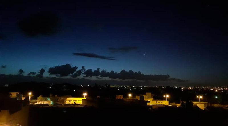 Erstes Licht am Donnerstag, den 6. Februar 2020 gegen 6.30 Uhr