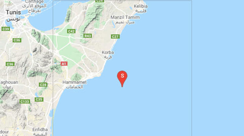 Erdbeben im Golf von Hammamet am 23. März 2020