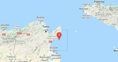 (M3.06) Erdbeben im Golf von Hammamet am 23. März 2020