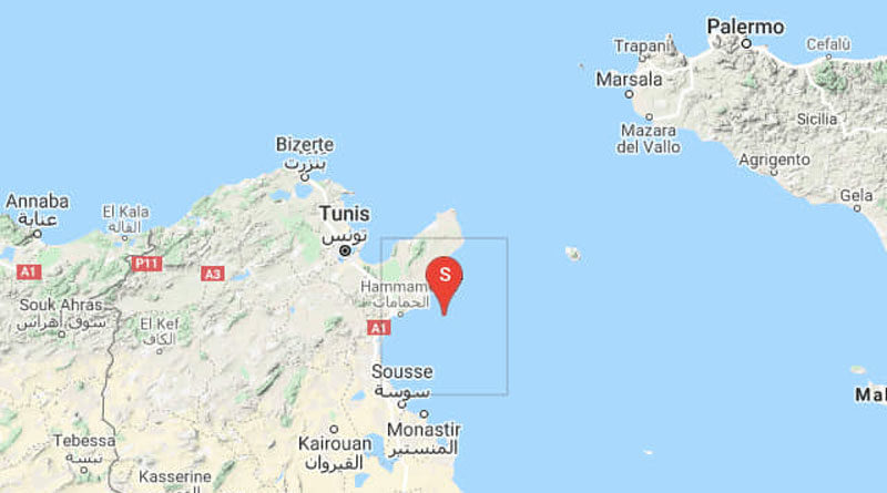 (M3.06) Erdbeben im Golf von Hammamet am 23. März 2020