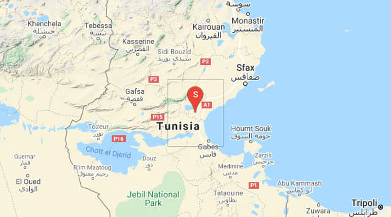 Tunesien: Erdbeben westlich von Skhira im Gouvernorat Sfax (M 3.00)