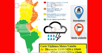 13 Sep - 15 Sep 2020: Warnung vor Starkregen, Überflutung, Starkwind