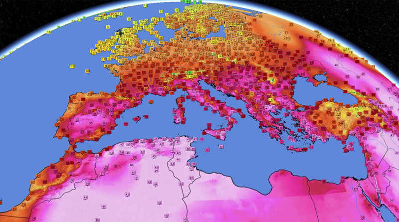 11 Aug 2021: Neue Rekordtemperaturen für zwei Gouvernorate - Bild: Infoclimat