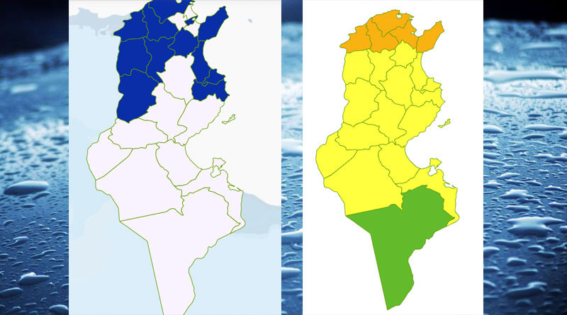 Niederschlagsmengen Tunesien: 23 Okt 2021 – 24 Okt 2021, 7 Uhr