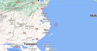 25 Jan 2023: Erdbeben nahe Chebba im Gouvernorat Mahdia [M3.4]