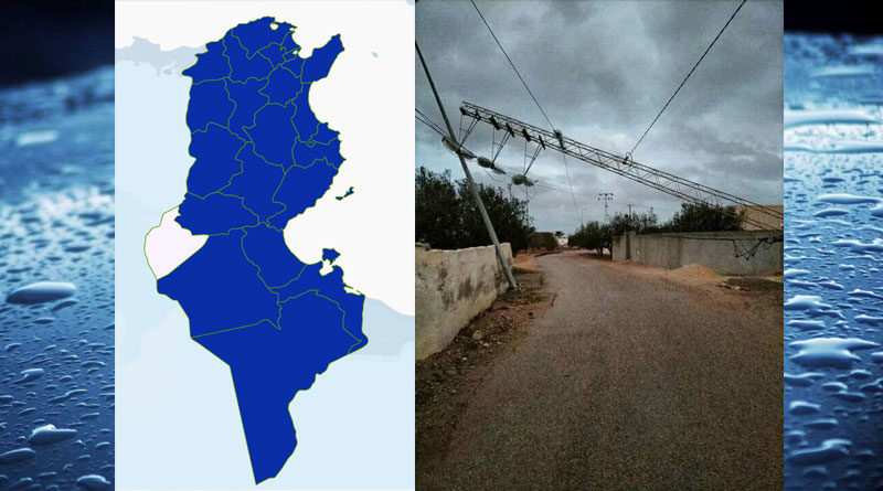 Niederschlagsmengen Tunesien: Mi, 8 Feb – Do, 9 Feb 2023, 7 Uhr