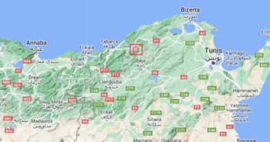 5 März 2023: Erdbeben nahe Nefza im Gouvernorat Béjà [M2.9]