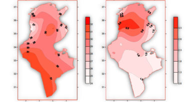 Maximale Temperatur (°C) - Abweichung vom saisonalen Durchschnitt von Tmax (°C) Herbst 2022