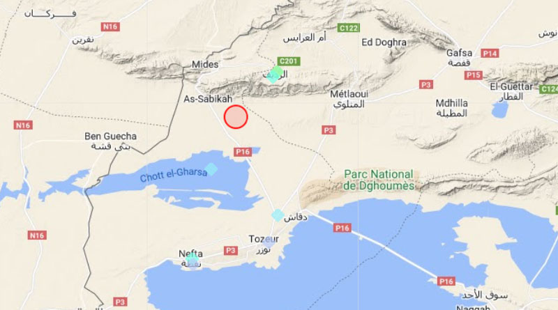 4 April 2023: Stärkeres Erdbeben im Gouvernorat Tozeur [M5.0]