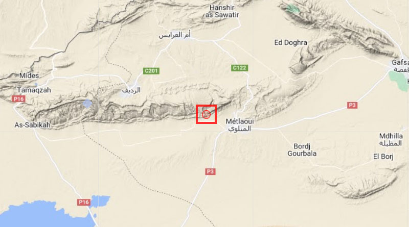 11 April 2023: Schwaches Erdbeben im Gouvernorat Gafsa [M2.7]