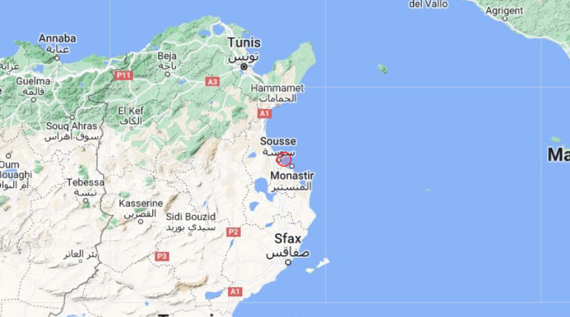 20 September 2023: Erdbeben im Golf von Hammamet bei Sousse [M3.8]